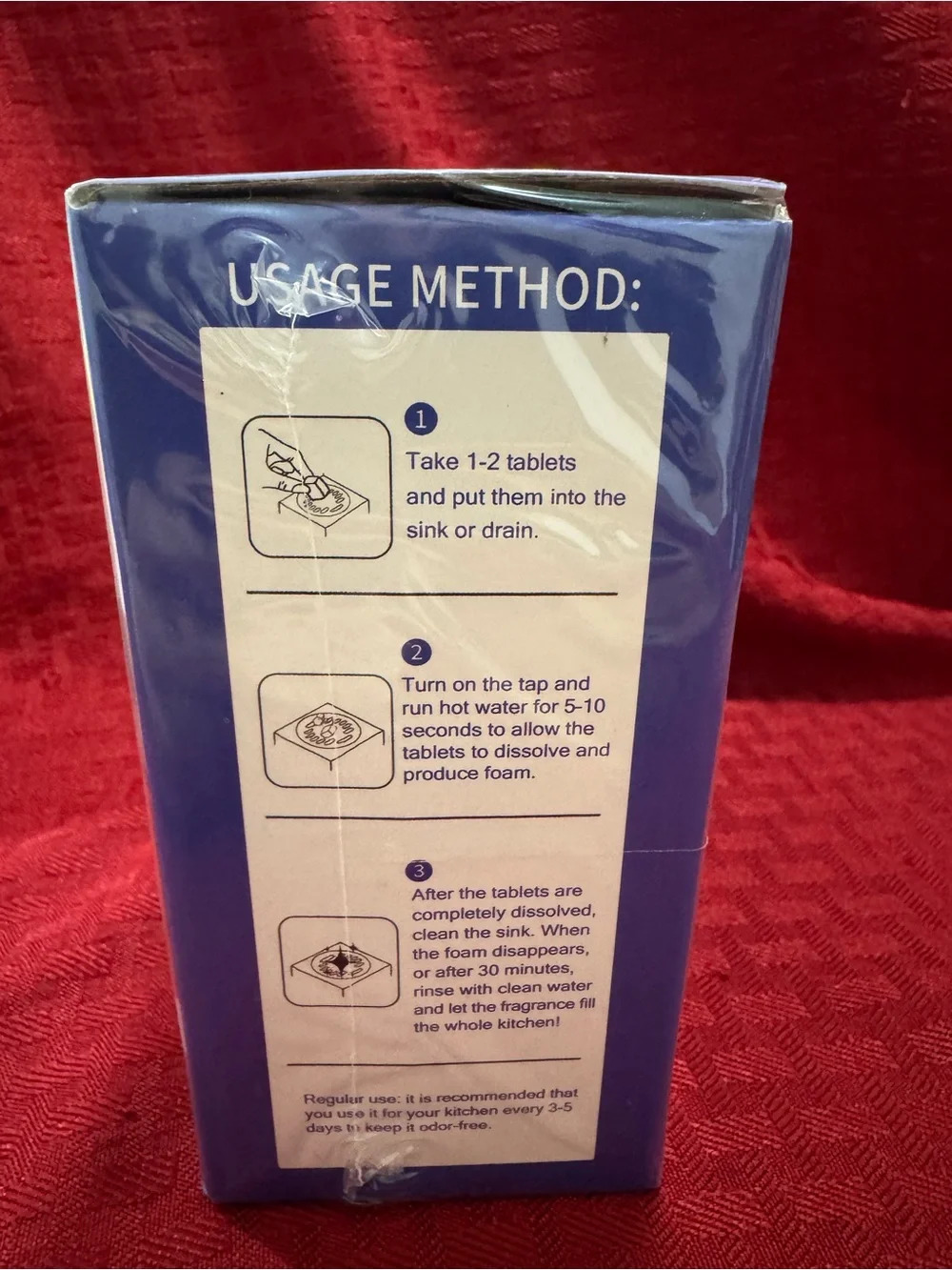 Blue Disposal Cleaner - Triple-Action Sink & Garbage Disposal Tablets